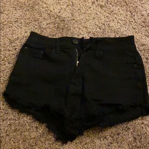 Black high waisted shorts